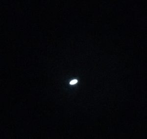 This is Saturn through a telescope, I swear. It's just very difficult to get a good picture!